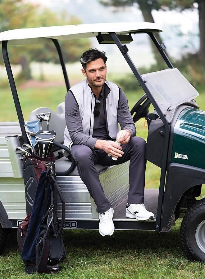 شابس جوارب رجالية من تشابس، سادة، برقبة دائرية وشعار (عبوة من 6 جوارب)، رمادي متنوع، مقاس 6-12 أمريكي - Image 2