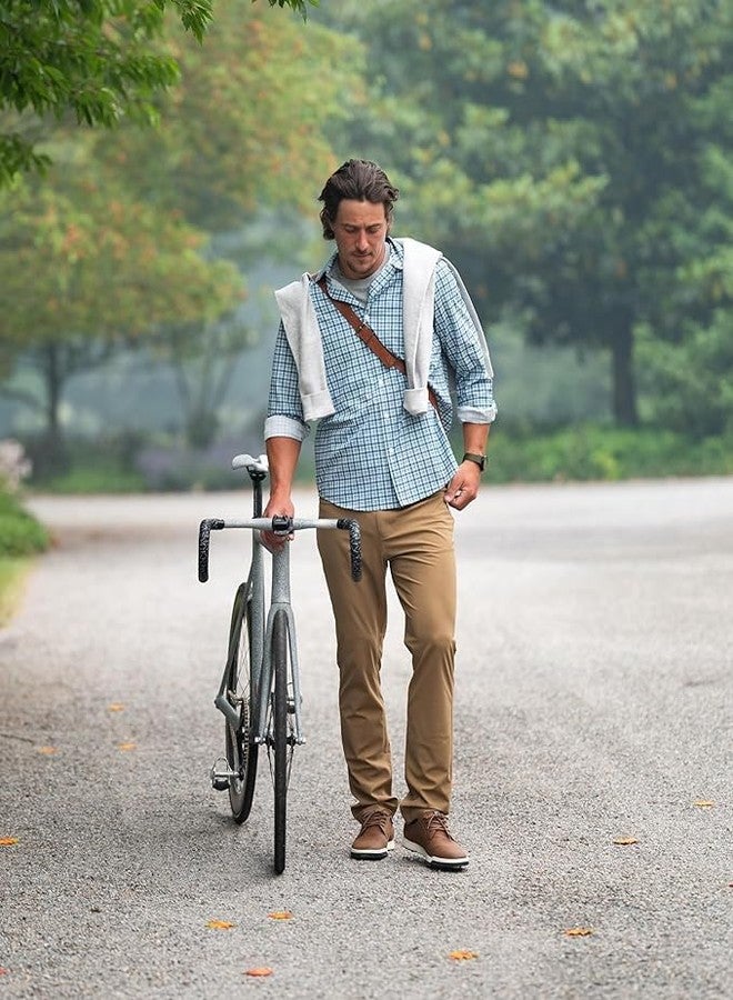 شابس جوارب رجالية من تشابس، سادة، برقبة دائرية وشعار (عبوة من 6 جوارب)، رمادي متنوع، مقاس 6-12 أمريكي - Image 3