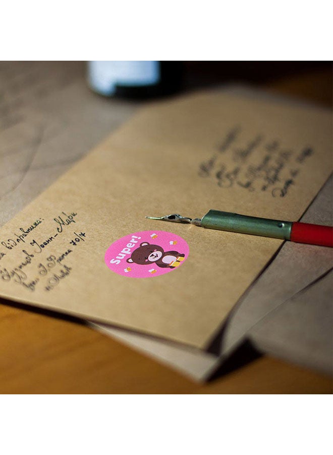 Wownect Adorable Animal Encouragement Stationary Stickers Round [1inch][1000 Pcs Labels] Labels For Envelope Seals Packing Seals cards Gift Boxes Shopping Bags Bouquets Cardboard Decoration - Image 5