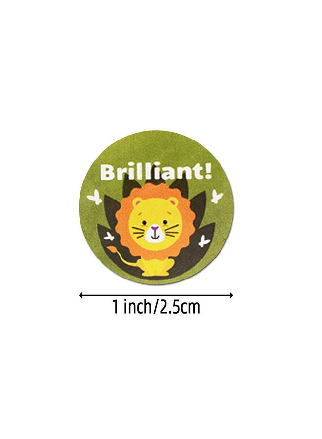 Wownect Adorable Animal Encouragement Stationary Stickers Round [1inch][1000 Pcs Labels] Labels For Envelope Seals Packing Seals cards Gift Boxes Shopping Bags Bouquets Cardboard Decoration - Image 4