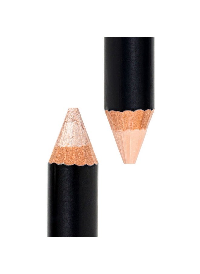 Beauty Junkees Eyebrow Highlighter Pencil Makeup - Creamy Matte Brow Concealer Pencil, Shimmer Eye Highlighter Corner Eye Brow Highlighter Stick, Eye Brightener, Gluten Paraben Cruelty Free, Cool Beige  - Image 3