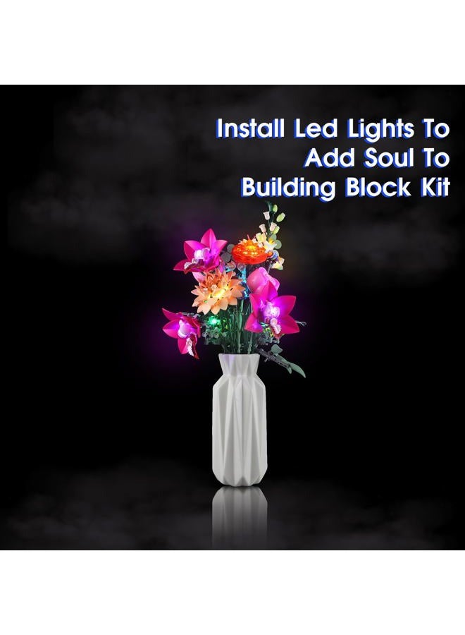 Vaodest LED Light for Lego 10342 Pastel Bouquet Set,Design and Configuration Compatible with Lego 10342 Model(LED Light Only, Not Building Block Kit) - Image 3