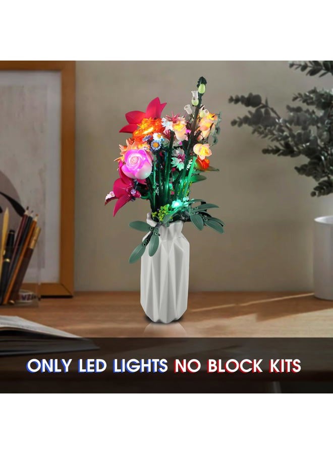 Vaodest LED Light for Lego 10342 Pastel Bouquet Set,Design and Configuration Compatible with Lego 10342 Model(LED Light Only, Not Building Block Kit) - Image 2