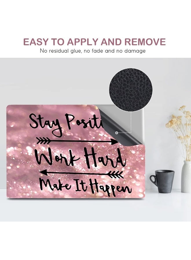 Home Trove Dinky Laptop Skin Sticker Decal, 16" 16.5Â€ 17Â€ 17.3 Inch Laptop Universal Reusable Vinyl Skin Stickers Art Cover Decal Notebook Pc Personalized Protector (Pink Inspirational Quote)  - Image 5