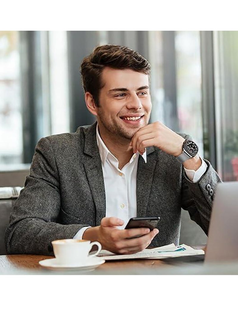 سوار ساعة يد مغناطيسي من الفولاذ المقاوم للصدأ لساعة سامسونج جلاكسي ووتش 7 الترا 47 مم - فضي Samsung Galaxy Watch 7 Ultra 47mm - Image 4