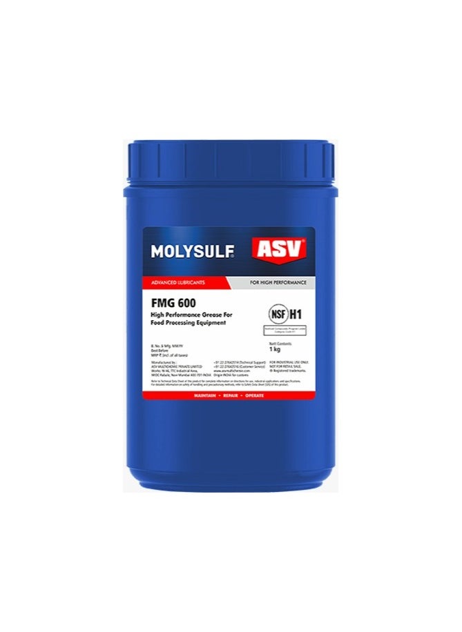 MOLYSULF - ASV FMG 600 Aluminum complex Synthetic Grease for Food Processing Machinery 1KG - Image 1