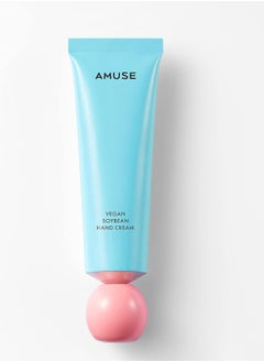 Amuse OFFICIAL Vegan Soybean Hand Cream with Shea Butter Panthenol Ceramide for Dry Hands l Quick Absorption with Ultra Moisture and Hydration