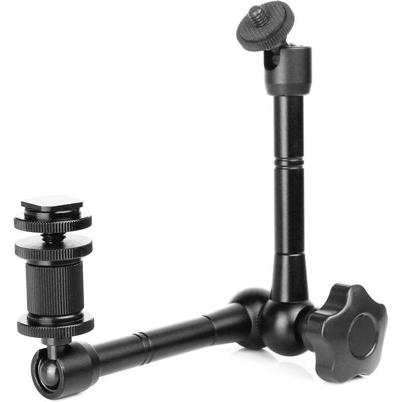GENPRO M11-069 11" Professional Adjustable Magic Arm with Hot Shoe for Cameras, Monitors, Lighting