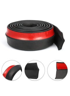 Generic Soft Rubber Auto Exterior Front Bumper Lip Protector Sticker Kit (Black 2.5m 5cm Width)  - Image 1