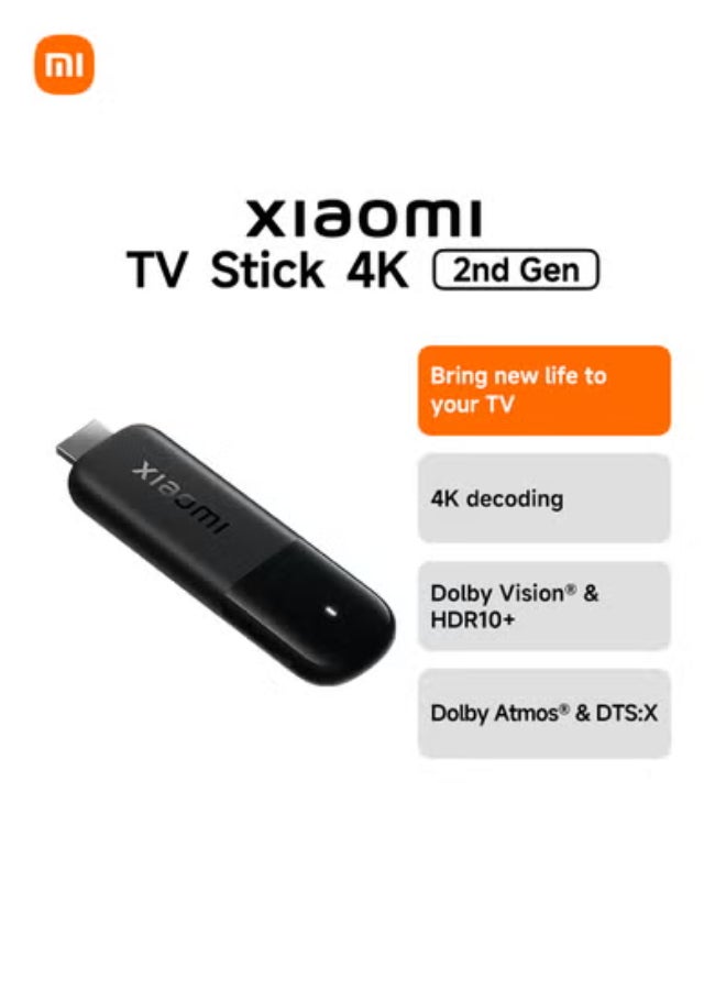 شاومي جهاز Xiaomi TV Stick 4K الجيل الثاني - Image 1