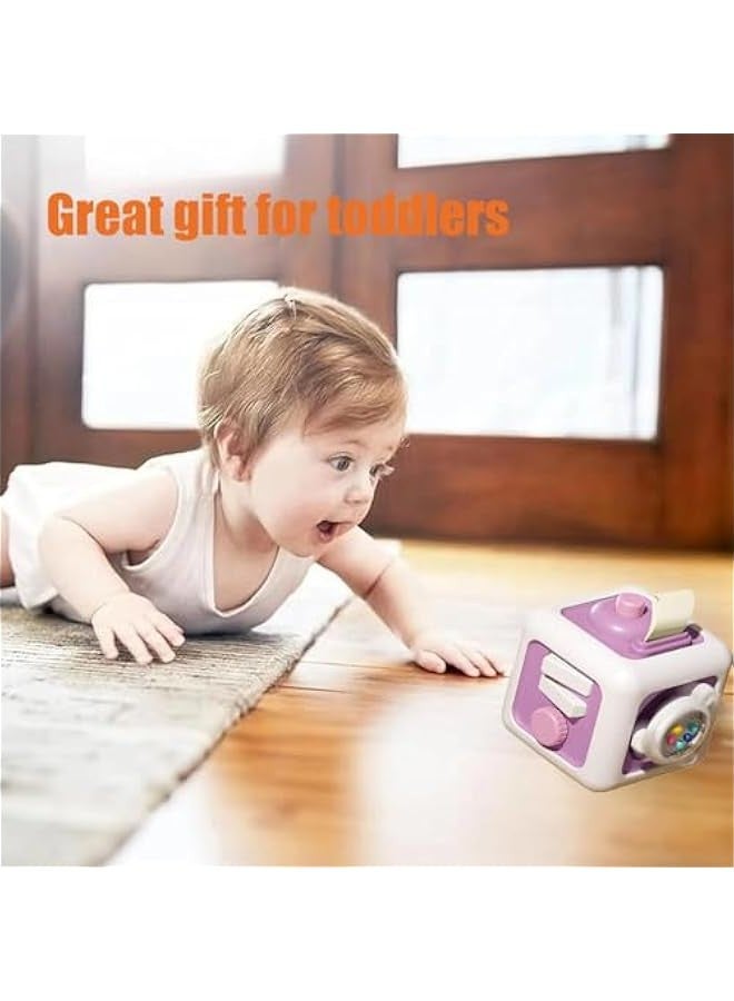 Busy Cube Toys for 1 Year Old Boy, Baby Toys 12-18 Months, Travel Sensory Toys for Toddlers 1-3 Year Old, Montessori Toys for 1+ Year Old(Purple) - Image 5
