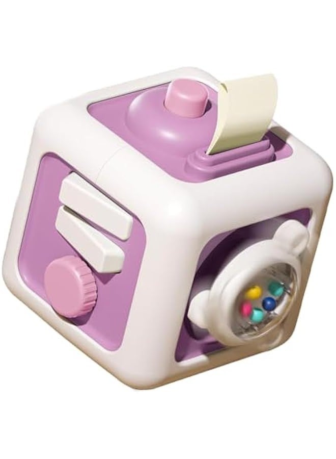 Busy Cube Toys for 1 Year Old Boy, Baby Toys 12-18 Months, Travel Sensory Toys for Toddlers 1-3 Year Old, Montessori Toys for 1+ Year Old(Purple) - Image 1