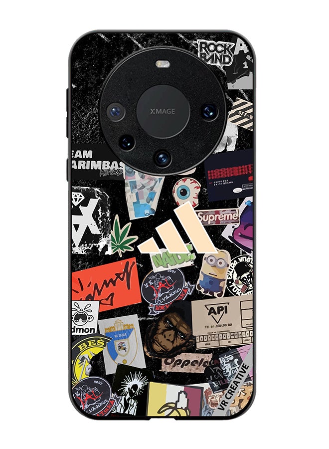 VR CREATIVE Protective Case Cover For Huawei Mate 60 Adidas Stickers Design Multicolour - Image 1