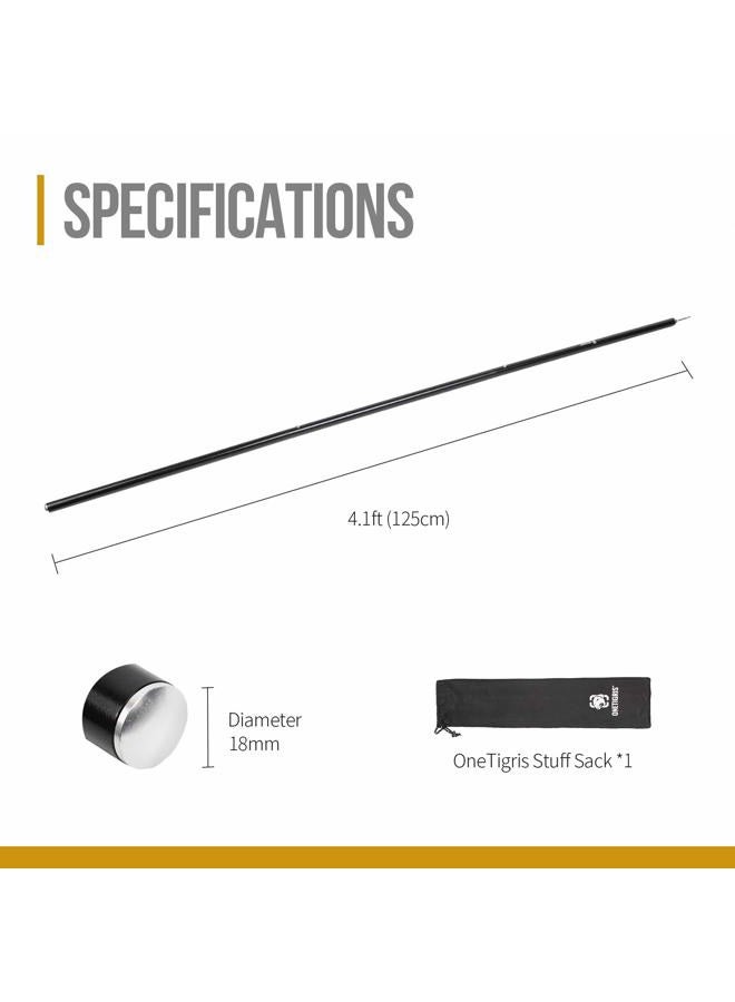 OneTigris Lightweight Tent Poles, 2pc/Set, 7075 Aluminum Alloy, Adjustable & Extendable - Image 2