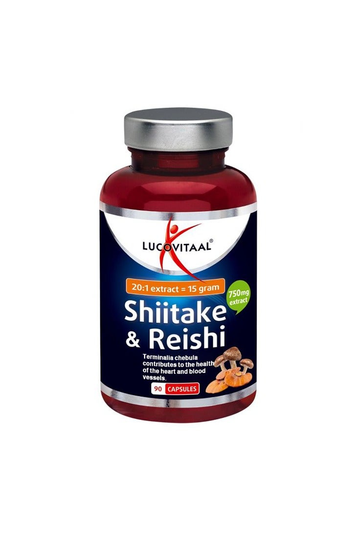 Lucovitaal Shiitake & Reishi 90 capsules - Image 1
