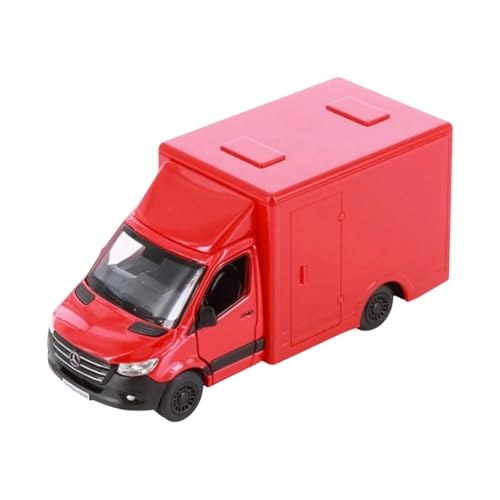 Mayatra's Kins mart Mercedes-Benz Sprinter 1/48 Scale Diecast Toy Car (Red) – Pull Back Action Van Model, Realistic Collectible Vehicle for Kids & Adults - Image 1