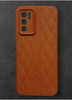 Generic Back Cover Compatible With Phone Oppo A16. - Brown 204 