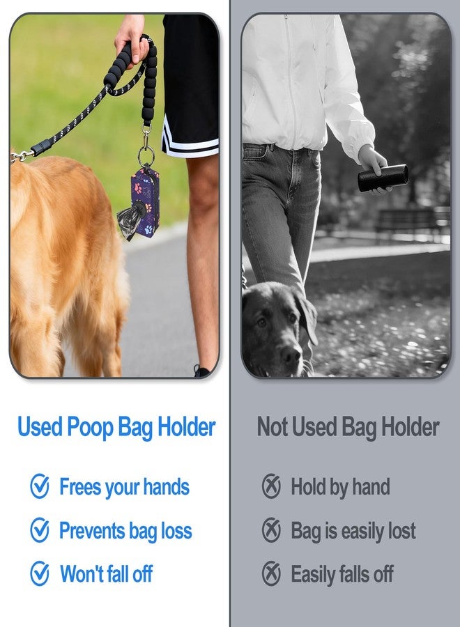 SIDESUGAR 2pack Dog Poop Bag Holder, Lightweight Zippered Dog Poop Bag Holders for Leashes, Reusable Small Puppy Pet Waste Bags Dispenser Pouch with Clip-On Pink/Black - Image 4