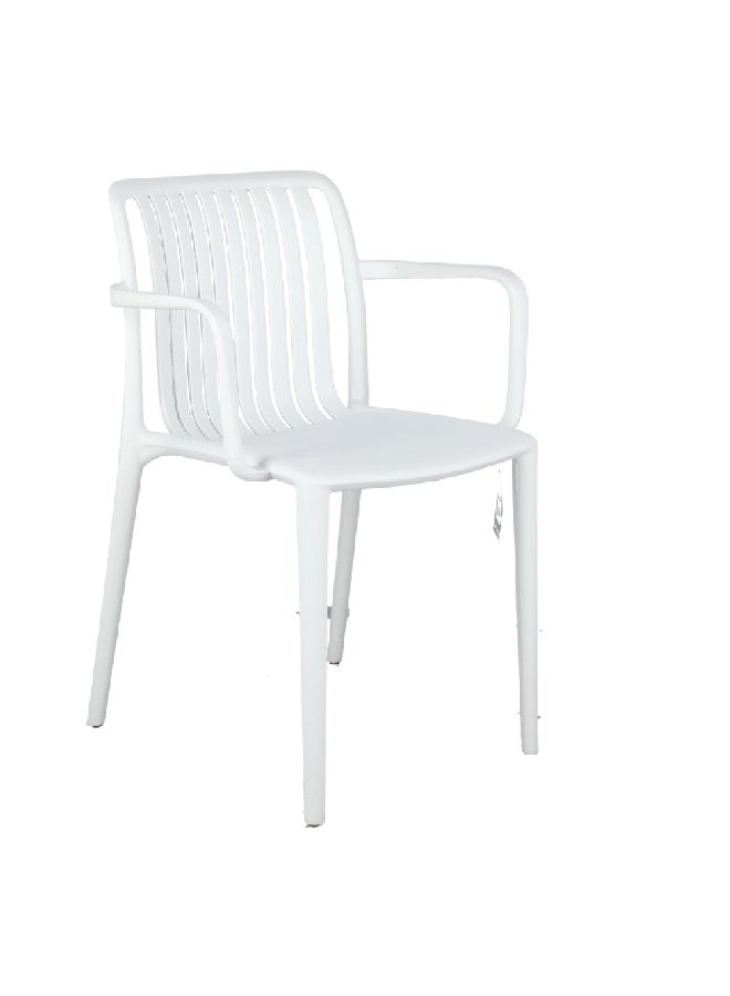 LIVING ACCENTS Zero Elegant Design Durable Outdoor Garden Chair White 77.5 x 53 x 53 cm 367-APP #01 WHITE - Image 2