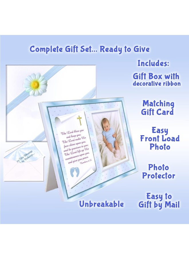 Expressly Yours! Photo Expressions Expressly Yours! Photo Expressions Baptism Christening Blessing Gifts Picture Frame for Boy  - Image 2