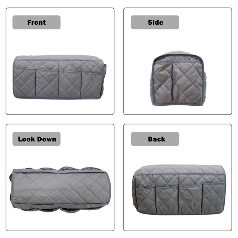 Sofa Armrest Storage Bag with 14 Pockets Non-Slip Sofa Armrest Storage Organizer Sofa Armchair Caddy Armrest Covers Armchair Storage Bag for Phone Magazines TV Remote Control - Image 4