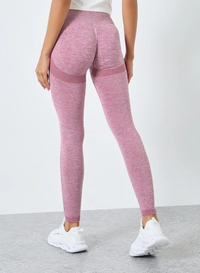 Seamless Tonal Jacquard Leggings