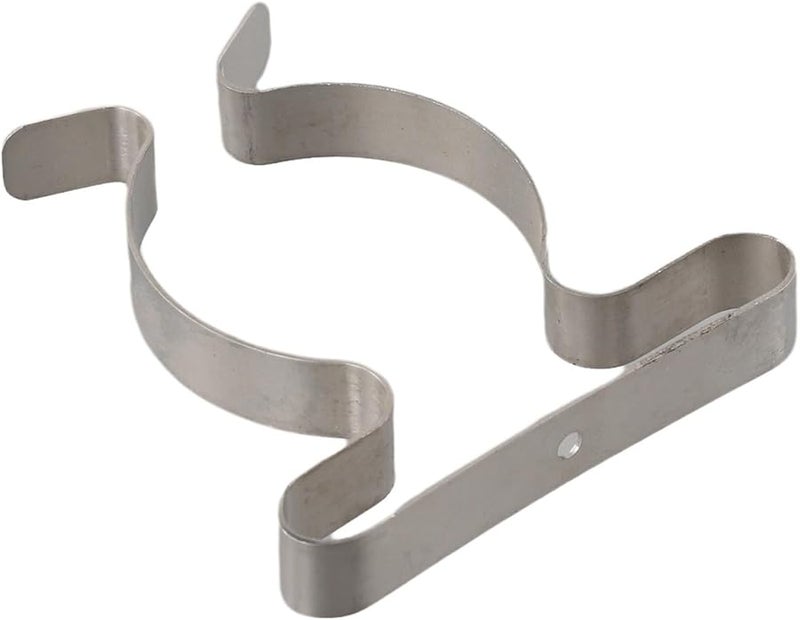 Manganese Steel Heavy Duty Wall Mount Tool Holder Clips 10 Pack Silver 50mm - Image 5