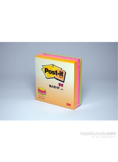 Post It ® Cube Note, Neon Colors, 225 sheets, 76mm76mm 