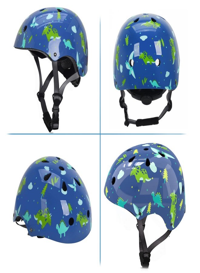 Uyomal Kids Helmet with Knee Pads Elbow Pads and Wrist Guards,Child Protective Gear for Boys Girls Age 3-5-8 Years fit Roller Skates, Skateboarding, Scooter Bicycle Skate Scooter Skateboard (Blue) - Image 4