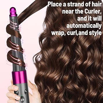 ZEPHBLOW 20MM36MM078in14in Long Curling Iron Barrels Attachment for Dyson Airwrap HS01 HS05 AutoWrap Curlers for Professional Barrels Curl and Wave Curl Hair Rose - Image 3