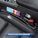Mtverver Car Seat Gap Filler Organizer Universal Fit Car SUV Truck Console Side Plug Strip Stopping Phone Key from Falling Pack of 2 Black Black - Image 3