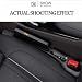 Mtverver Car Seat Gap Filler Organizer Universal Fit Car SUV Truck Console Side Plug Strip Stopping Phone Key from Falling Pack of 2 Black Black - Image 2