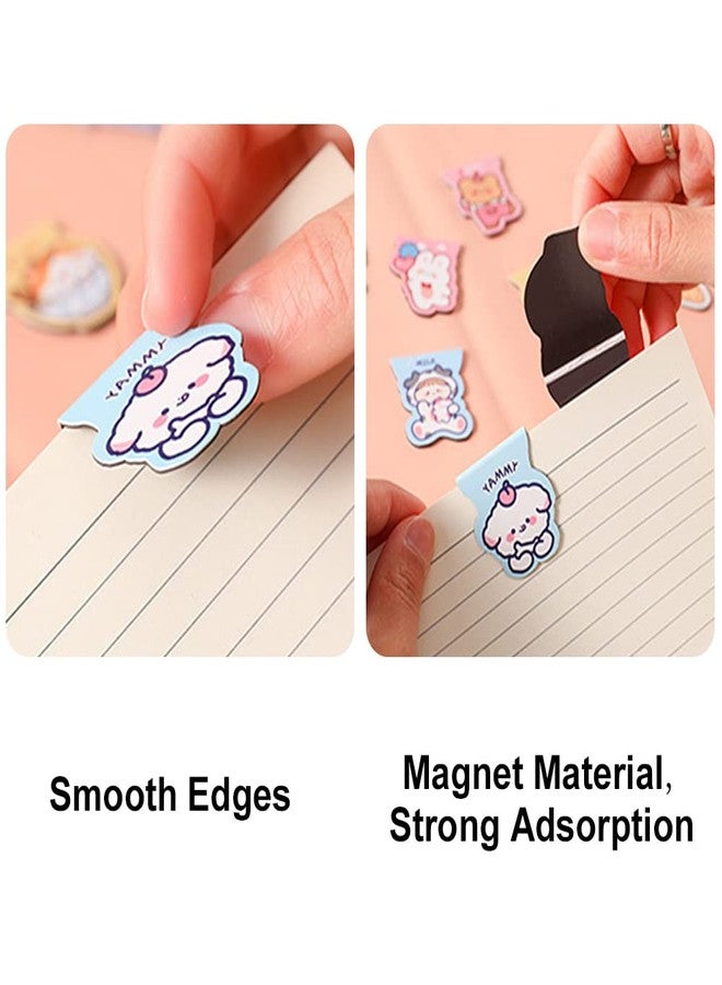DIBALIYI 24 PCS Cute Magnetic Bookmarks, Assorted Magnet Book Markers Set, Colorful Magnetic Page Clips for Books Students Teachers School Home Office - Image 3