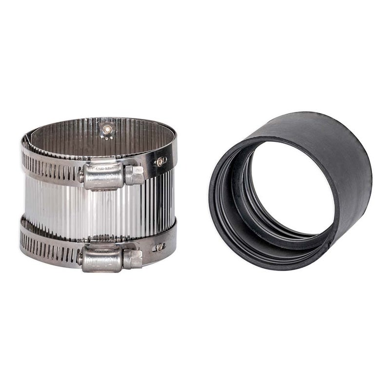 Eastman 2 Inch No-Hub Coupling with Stainless Steel Clamps, 43403 - Image 2