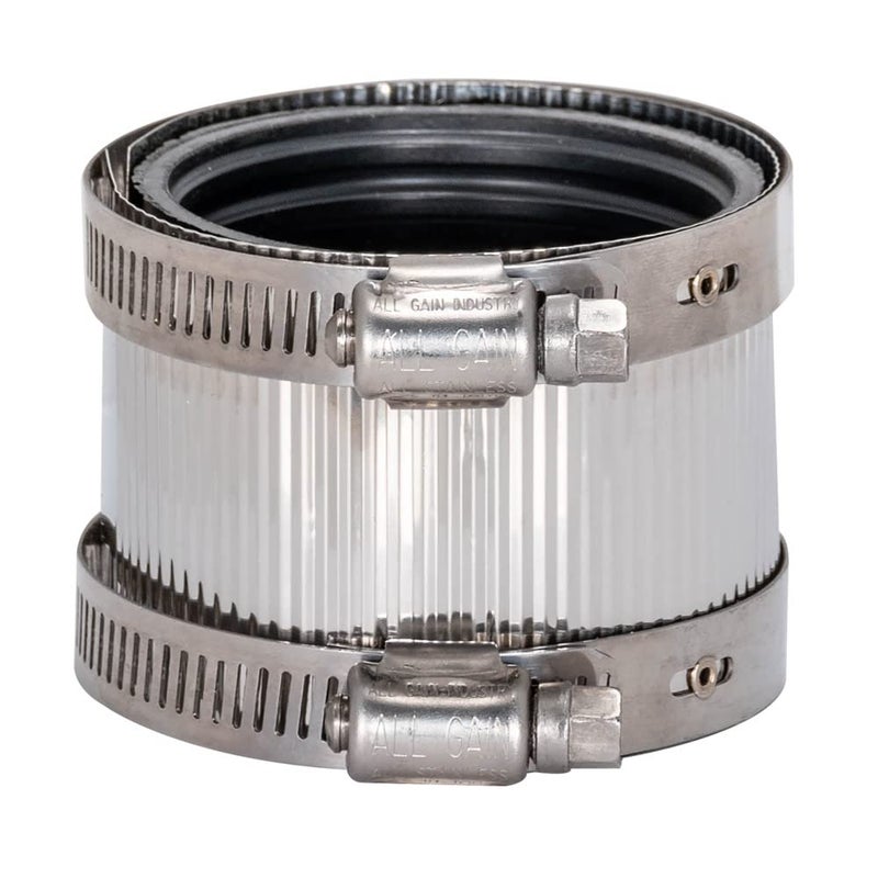 Eastman 2 Inch No-Hub Coupling with Stainless Steel Clamps, 43403 - Image 1