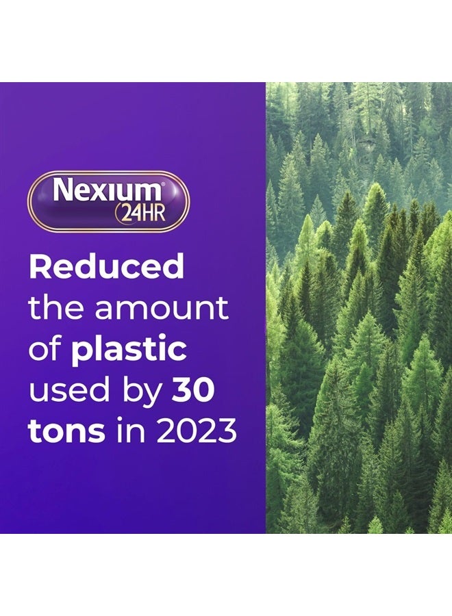 NEXIUM كبسولات 24HR Clear Minis Acid Reducer لتخفيف حرقة المعدة والإطلاق المتأخر للحماية طوال اليوم وطوال الليل من حرقة المعدة المتكررة، دواء يحتوي على إيزوميبرازول المغنيسيوم - 42 كبسولة - Image 4