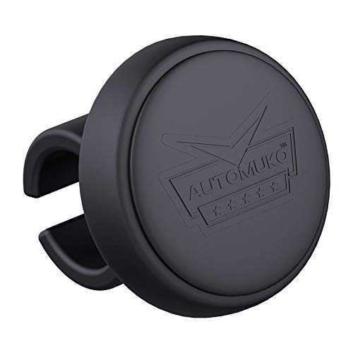 AutoMuko Steering Wheel Knob, Suicide Knob for Steering Wheel, Premium Silicone Finish Steering Wheel Spinner, Simple & Easy Installation No Tools Required - Fits Cars, Trucks, Buses, Boats, (Black) - Image 1