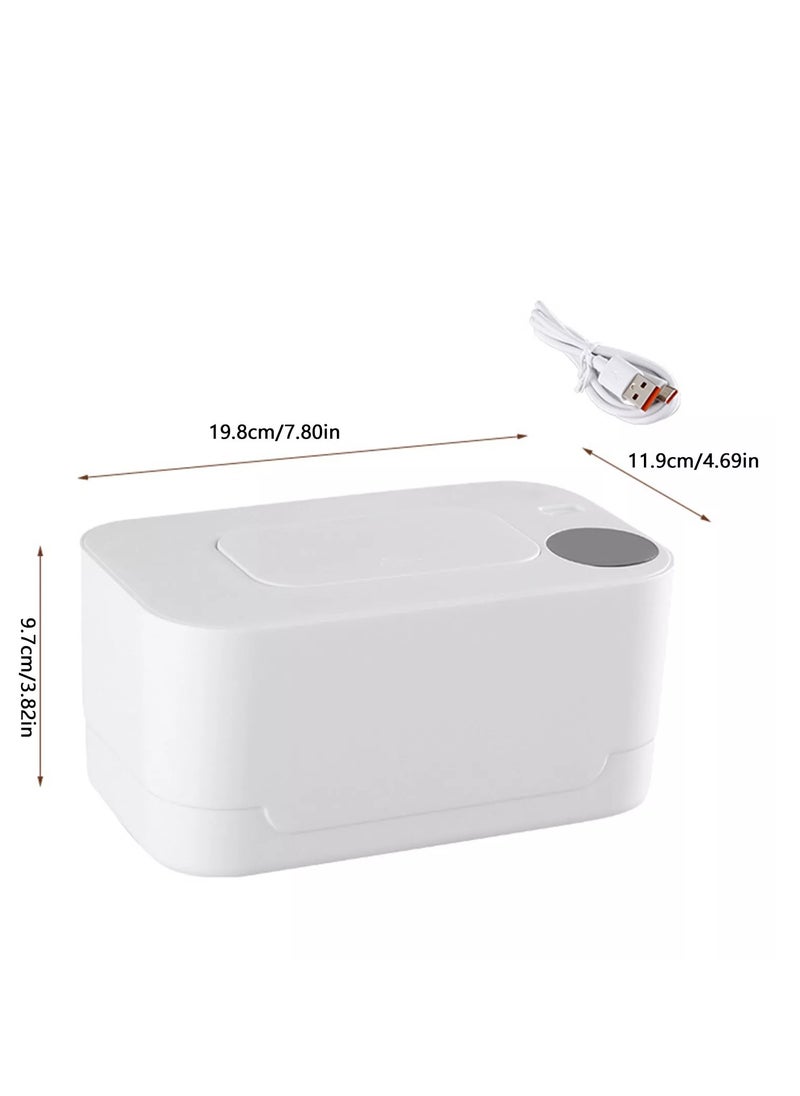 Baby Wipe Warmer, USB Powered Wipe Warmer with Thermostat Temperature, Portable Wipe Warmer, Silent & Moisturizing, Heat Preservation for Baby Wipes, Tissues, Wet Wipes Dispenser for Travel and Home Use, White, Mechanical WITHOUT LED Display and Control Button - pzsku/ZE8C478875CE2BE10E9ACZ/45/_/1740628163/53a67c8c-6d2a-4d7a-baf3-571ab6f0c4be