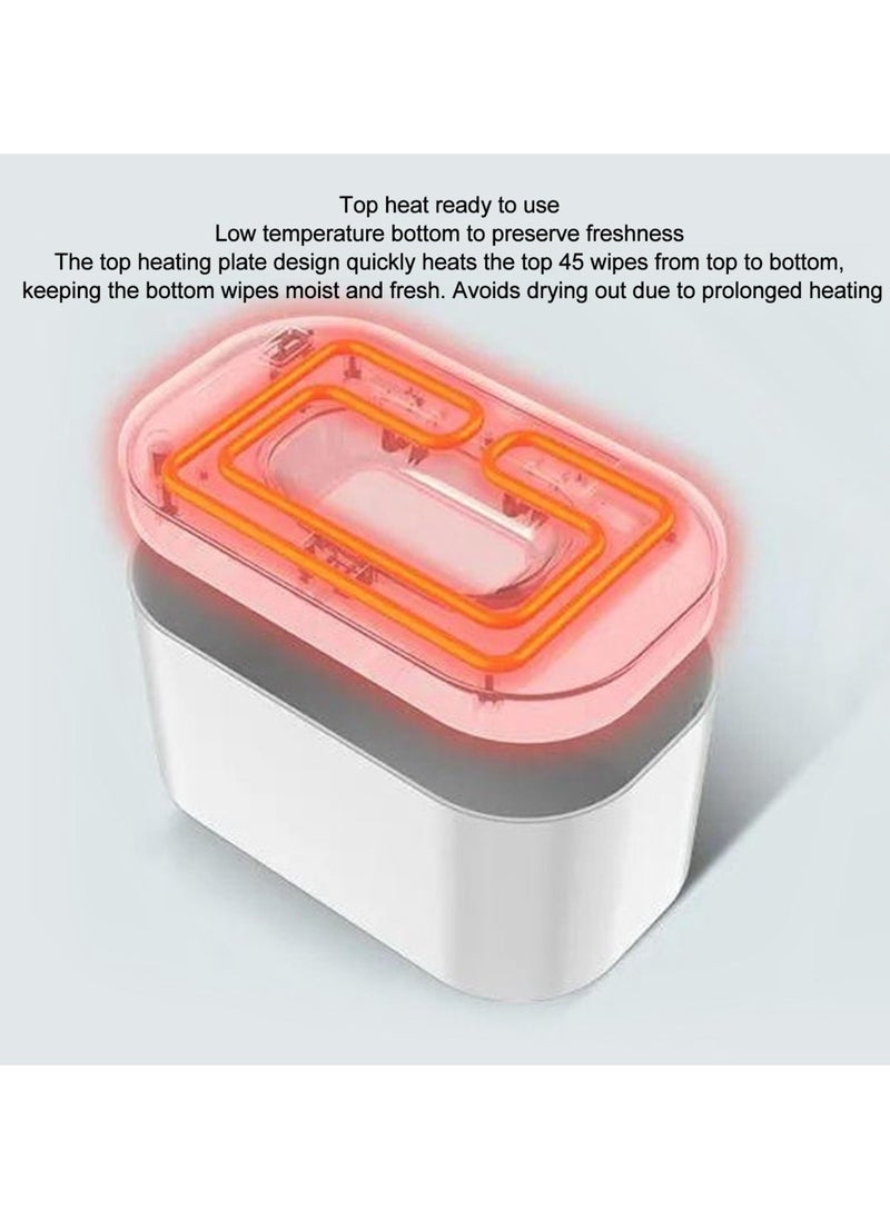 Baby Wipe Warmer, USB Powered Wipe Warmer with Thermostat Temperature, Portable Wipe Warmer, Silent & Moisturizing, Heat Preservation for Baby Wipes, Tissues, Wet Wipes Dispenser for Travel and Home Use, White, Mechanical WITHOUT LED Display and Control Button - pzsku/ZE8C478875CE2BE10E9ACZ/45/_/1740628173/d1f72bb5-d482-4798-99f1-dd753c8d0e67