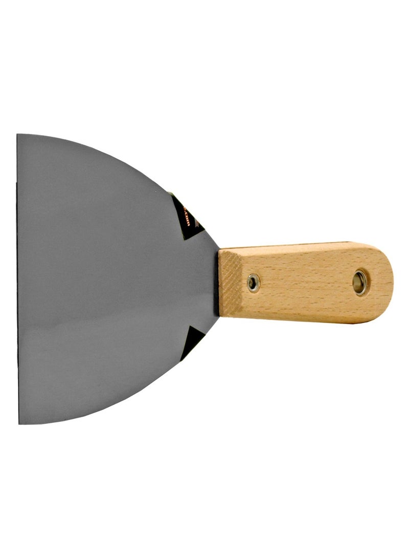 Wall Scraper with Wooden Handle – Heavy Duty Paint and Plaster Remover 