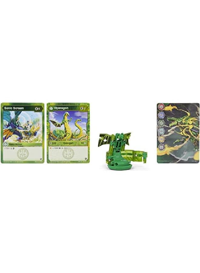 BAKUGAN Bakugan Geogan, Viperagon, Geogan Rising Collectible Action Figure And Trading Cards, Kids Toys For Boys - Image 3