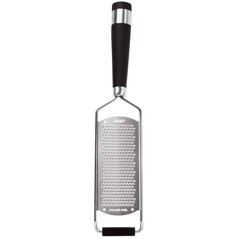 iNeibo Lemon Zester Kitchen Cheese Grater Vegetable Slicer for Parmesan Cheese Lemon Garlic Nutmeg Chocolate Fruits Ginger  Cheese Shredder  Stainless Steel Grater