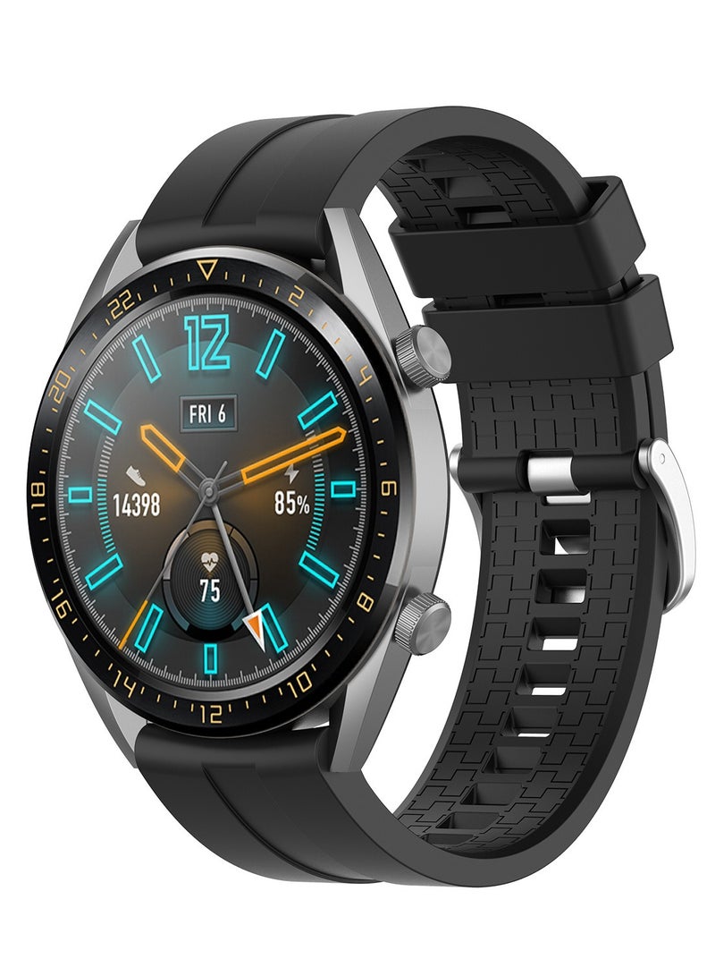 Original Silicone Replacement Strap for Huawei Watch 4 Pro/3 Pro/GT 4/GT 3/GT 2/GT Active (46mm & 22mm) - Soft Durable Sport Band, Sweatproof Watch Accessory - Image 3