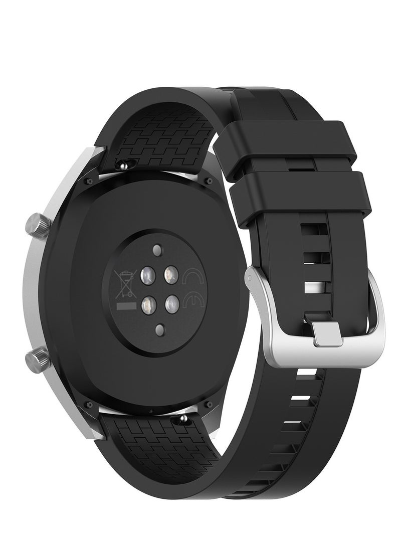 Original Silicone Replacement Strap for Huawei Watch 4 Pro/3 Pro/GT 4/GT 3/GT 2/GT Active (46mm & 22mm) - Soft Durable Sport Band, Sweatproof Watch Accessory - Image 4
