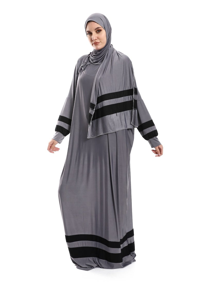 سيزار اسدال صلاة حريمي سادة بتصميمات خطية  - Image 2