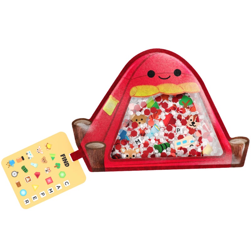 Vango BIZYBOO - The Original Seek & Find Plush - Hidden Object Search Problem Solving Educational Matching Game for Kids 2 and Up (Smores) - Image 1