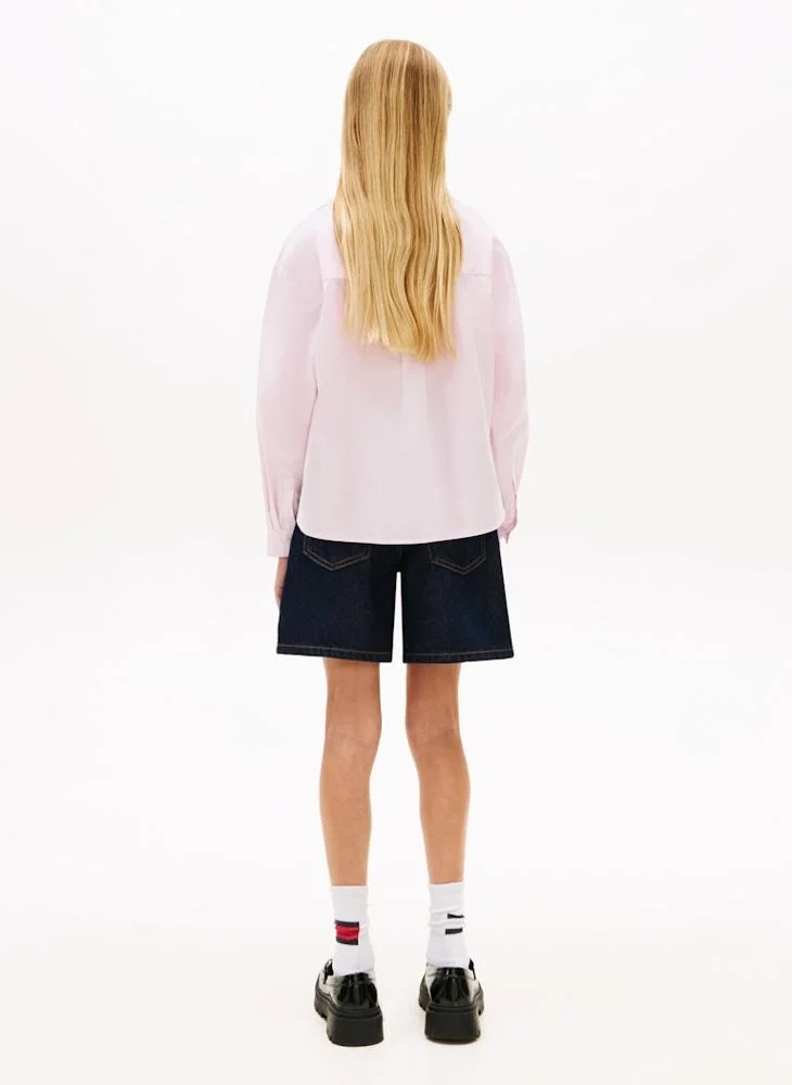 تومي هيلفيغر Kids Poplin Regular Fit Shirt