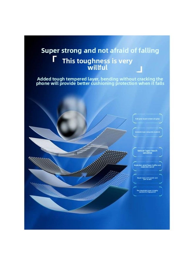 Suitable For Xiaomi 11/10/12 Mobile Phone Film Pro Tempered Film S Hydraulic X Full Screen Ultra Covering Curved Surface S Soft S-Color:Imported Blue Light * Full Glue Without Bubbles * 4 Pieces Unlock In Seconds * Free Artifact + Lens Film + Rear-Size:For Xiaomi 11  - Image 5