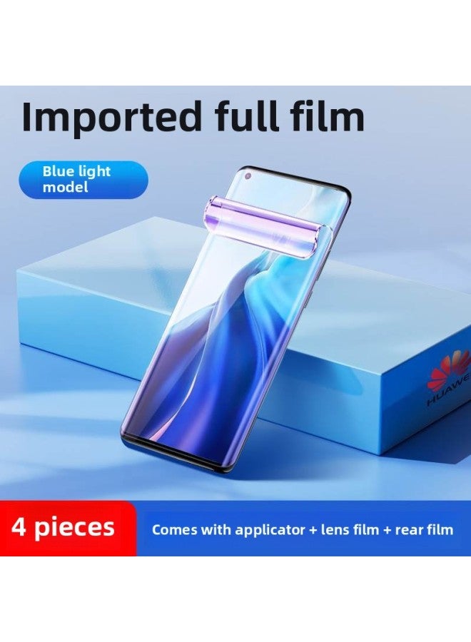 Suitable For Xiaomi 11/10/12 Mobile Phone Film Pro Tempered Film S Hydraulic X Full Screen Ultra Covering Curved Surface S Soft S-Color:Imported Blue Light * Full Glue Without Bubbles * 4 Pieces Unlock In Seconds * Free Artifact + Lens Film + Rear-Size:For Xiaomi 11  - Image 1
