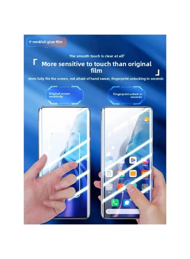 Suitable For Xiaomi 11/10/12 Mobile Phone Film Pro Tempered Film S Hydraulic X Full Screen Ultra Covering Curved Surface S Soft S-Color:Imported Blue Light * Full Glue Without Bubbles * 4 Pieces Unlock In Seconds * Free Artifact + Lens Film + Rear-Size:For Xiaomi 11  - Image 4